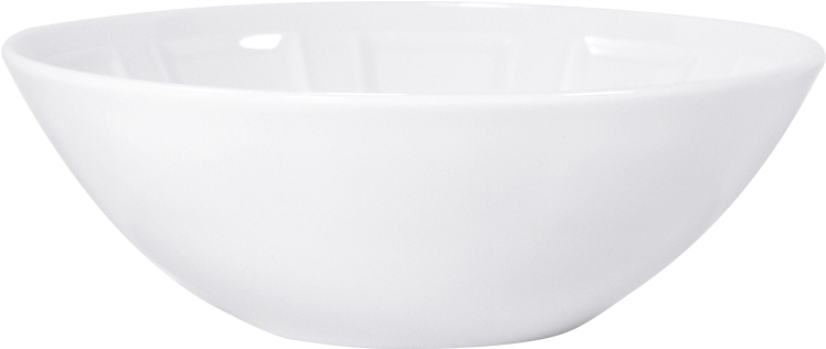 White Ceramic Bowl Isolated