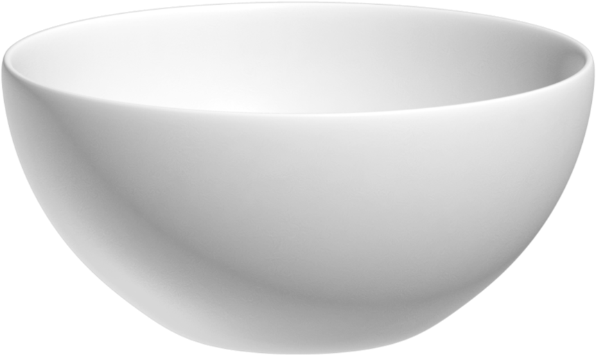 White Ceramic Bowl3 D Render