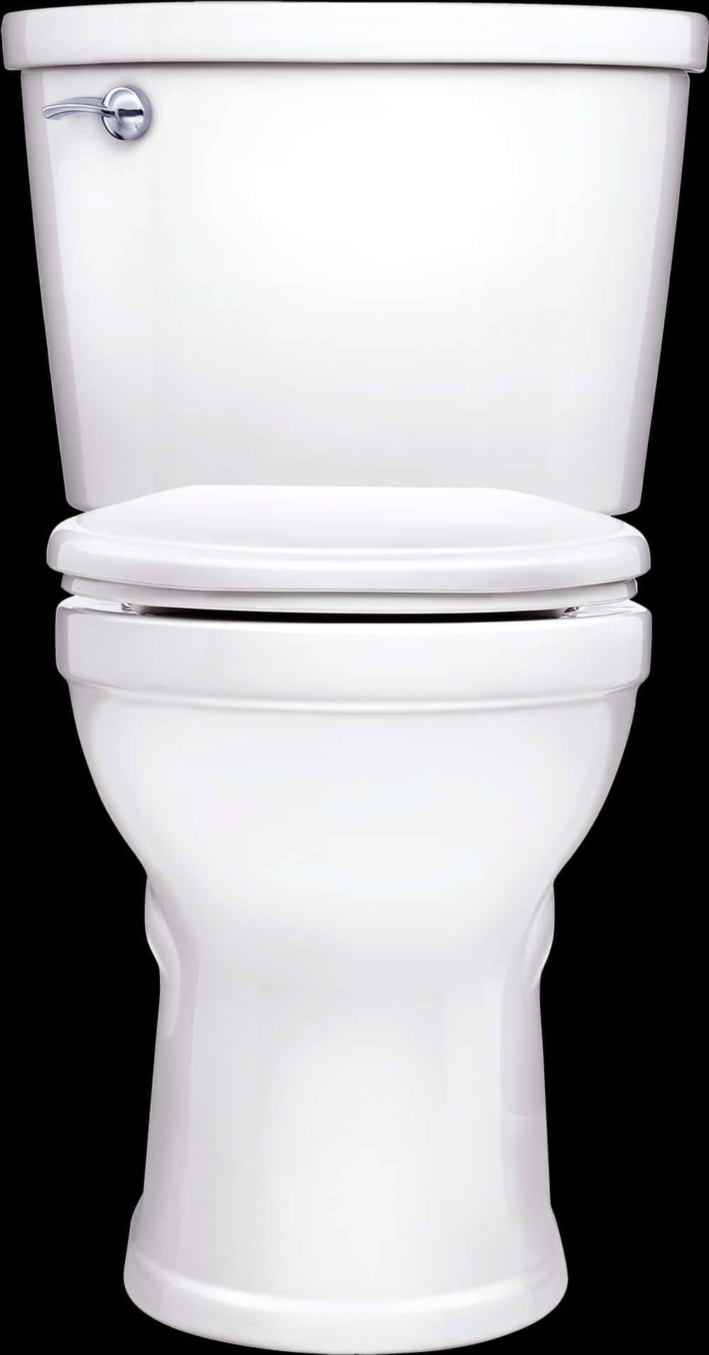 White Ceramic Toilet Isolated