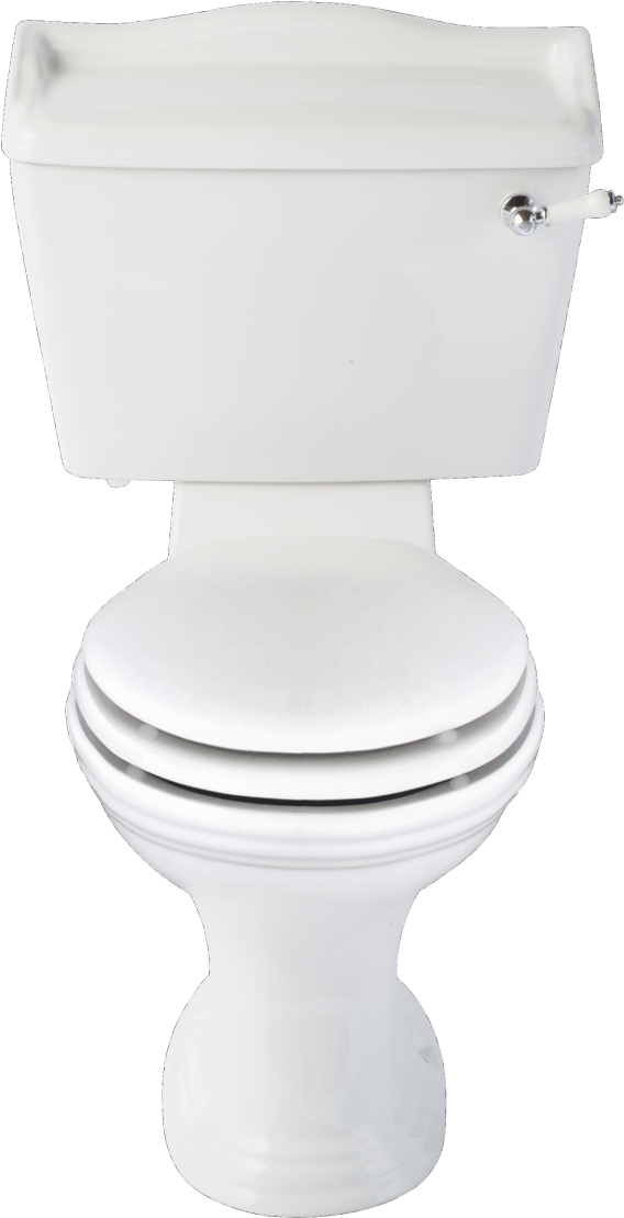 White Ceramic Toilet Isolated