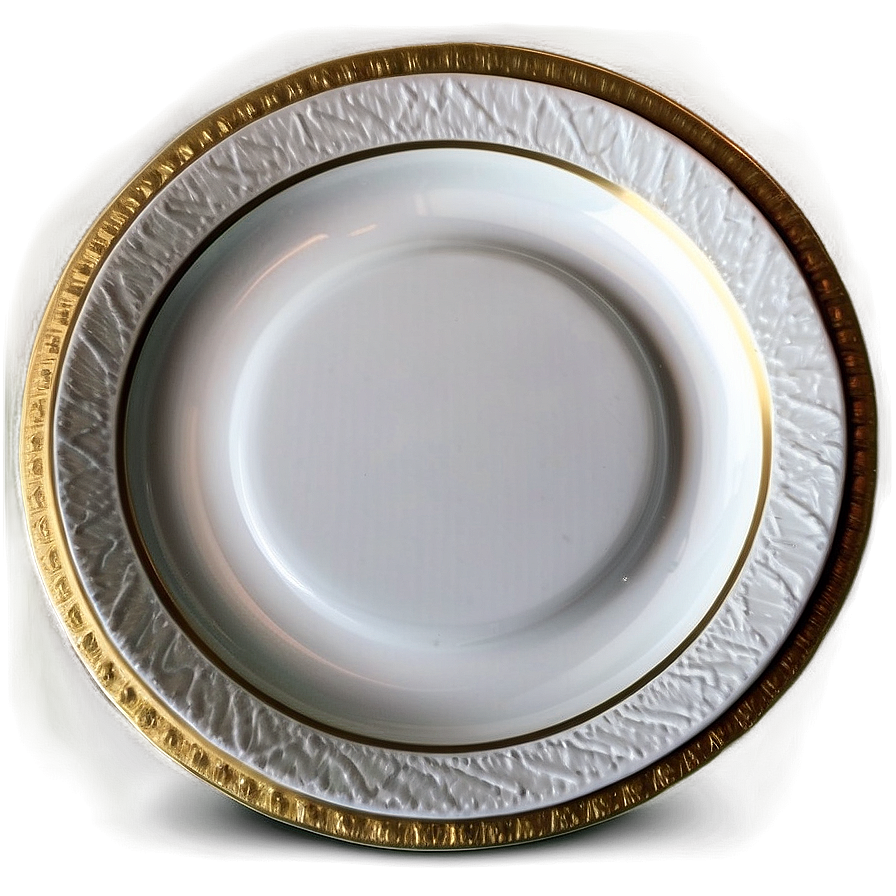 White Charger Plate Png Ftj61