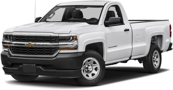 White Chevrolet Silverado Pickup Truck