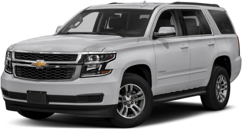 White Chevrolet Tahoe S U V Profile View