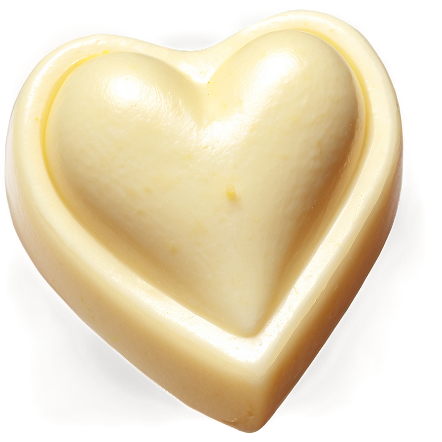 White Chocolate Heart Png Bkm