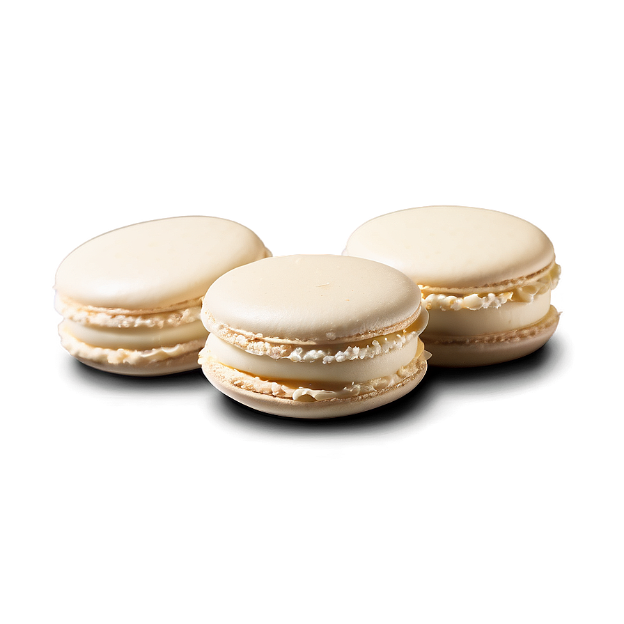 White Chocolate Macaron Png Leu64