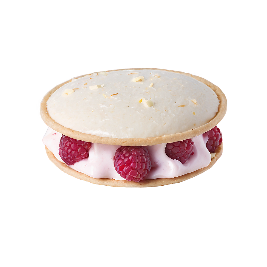 White Chocolate Raspberry Ice Cream Sandwich Png Ovq30