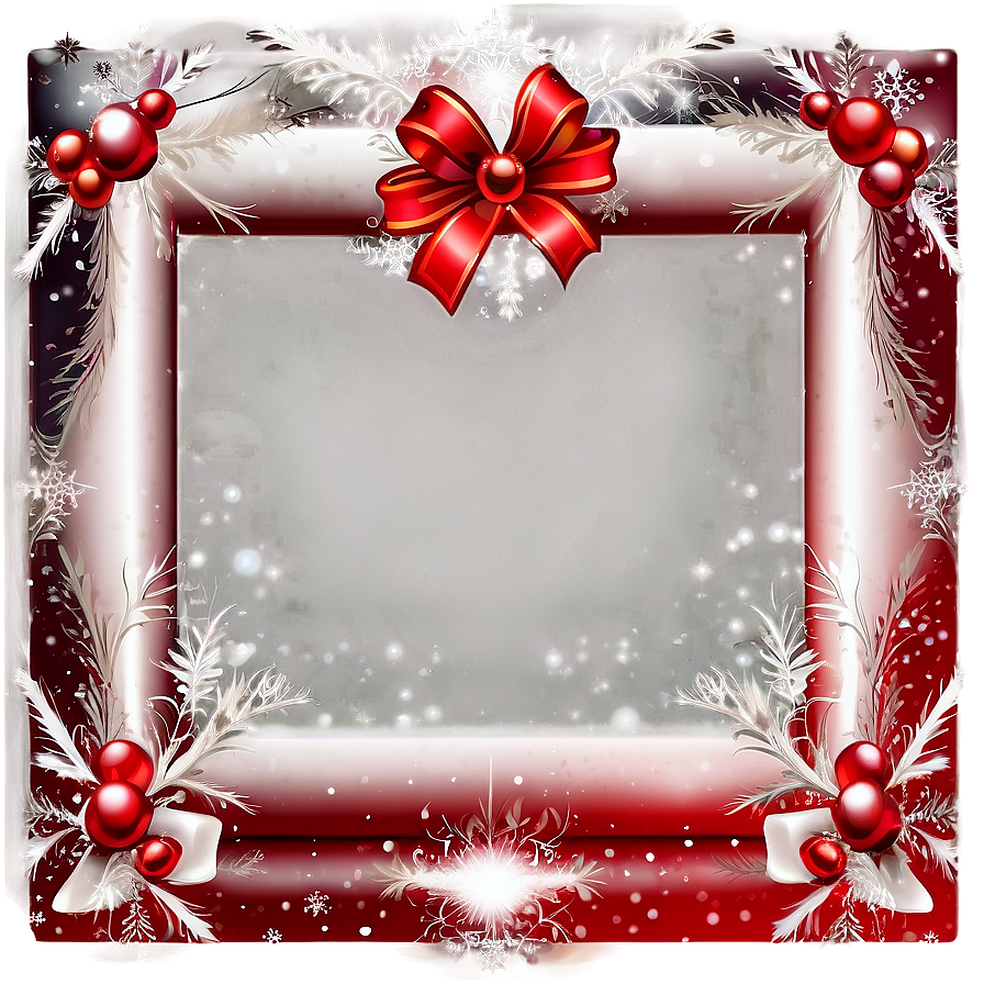 White Christmas Frame Png Xck