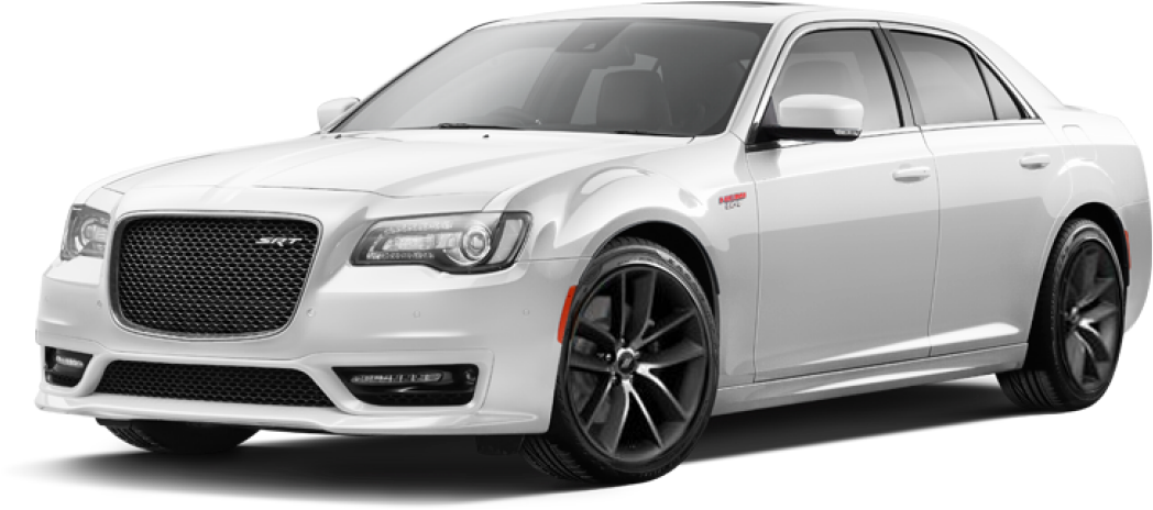 White Chrysler300 S Side View