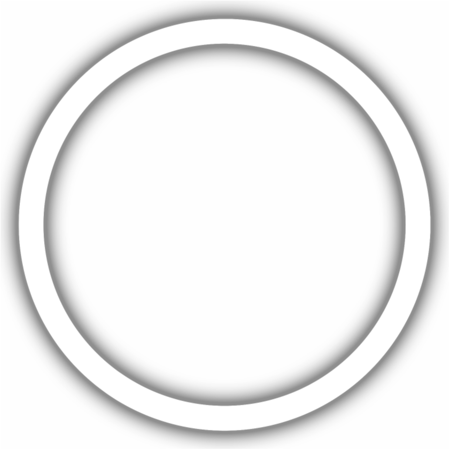 White Circle Outline Transparent Background