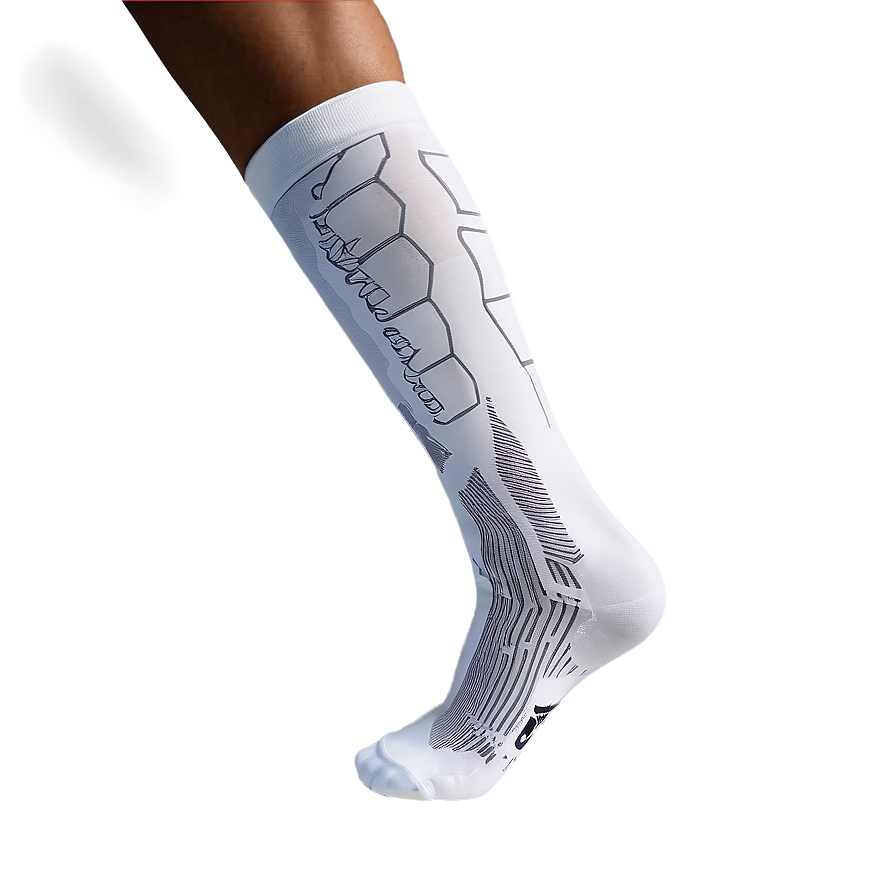 White Compression Socks Png 06272024