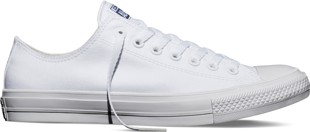 White Converse Sneaker Side View