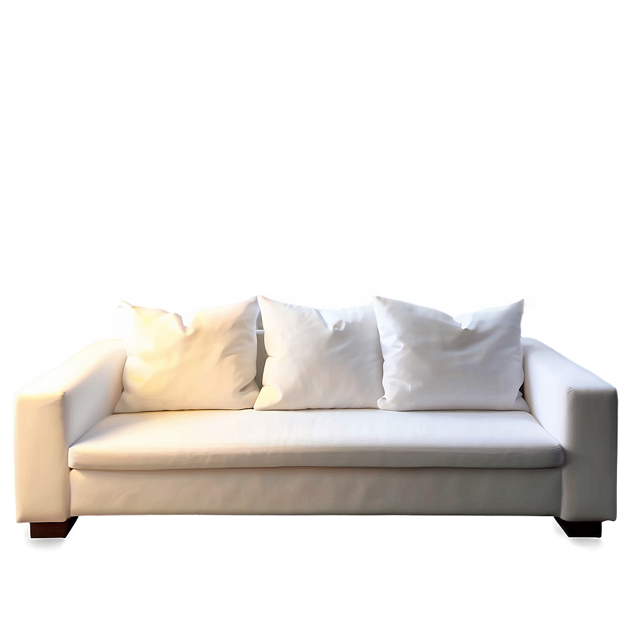 White Couch With Pillows Png Hdb32