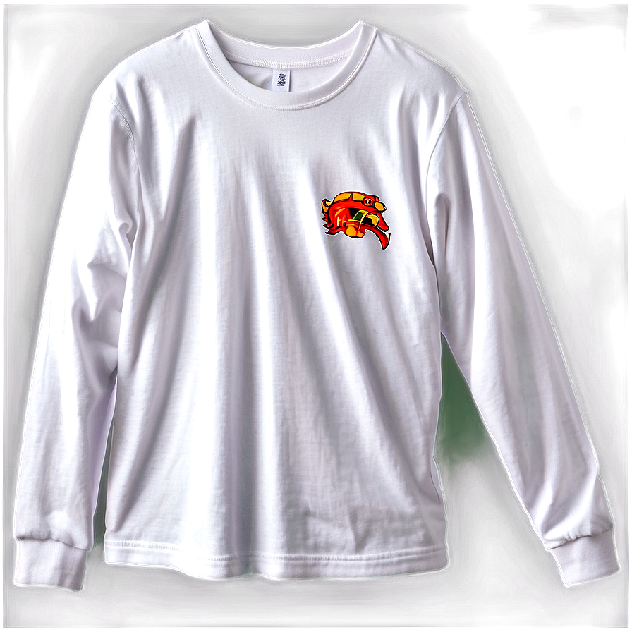 White Crew Neck T-shirt Png Tqp24