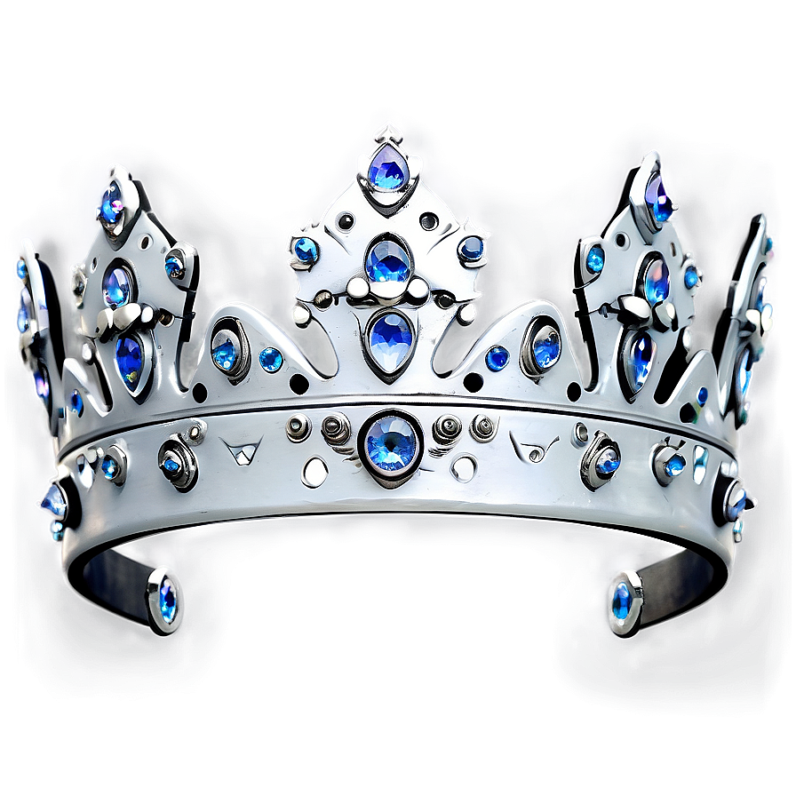 White Crown With Crystals Png 06252024