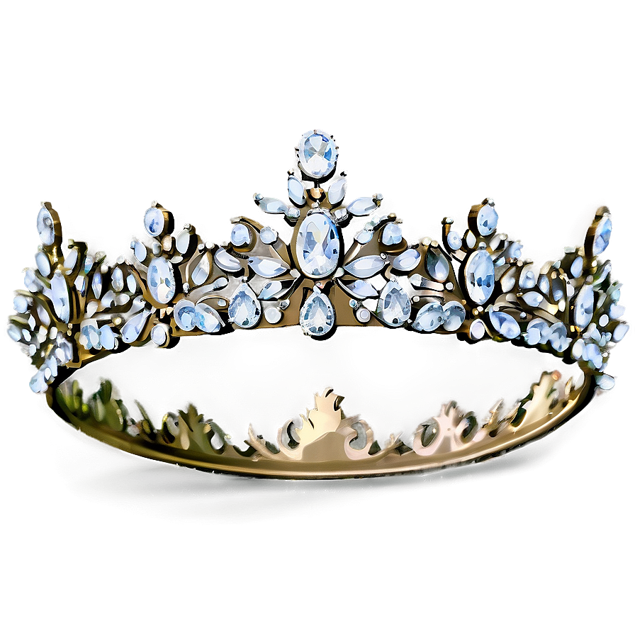 White Crown With Gems Png Mpm26