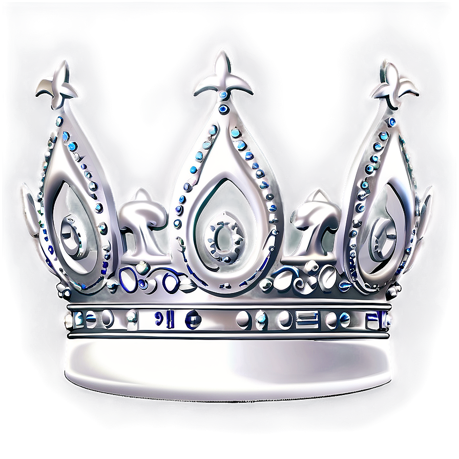 White Crown With Scrolls Png Qtp2