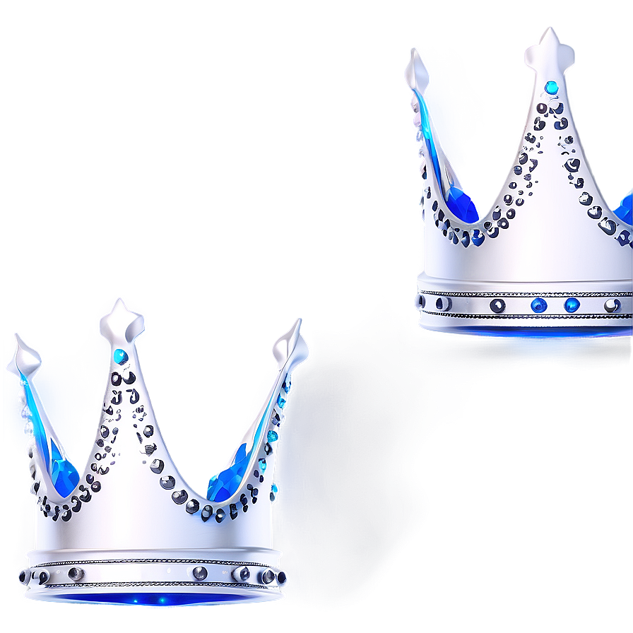 White Crown With Stars Png Kte