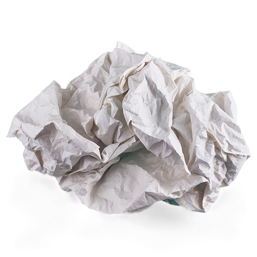 White Crumpled Paper Png Bph52