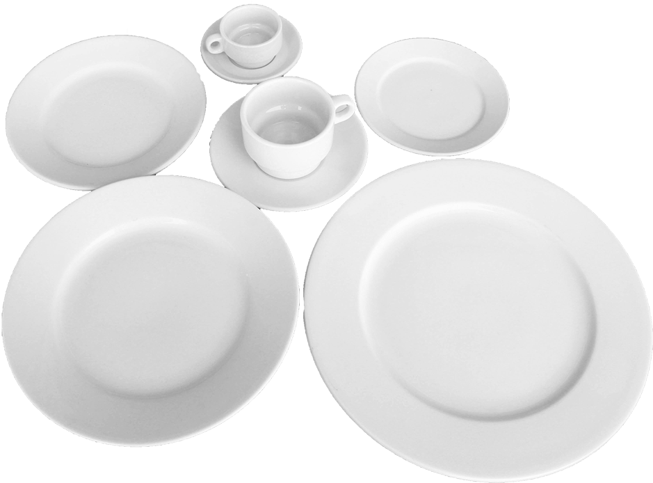 White Dinnerware Set