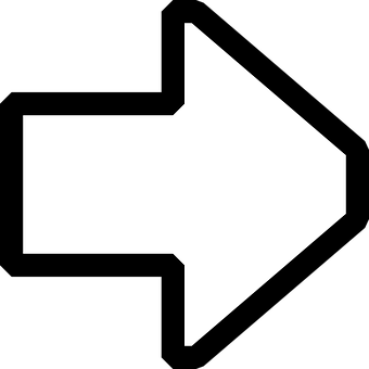 White Directional Arrow