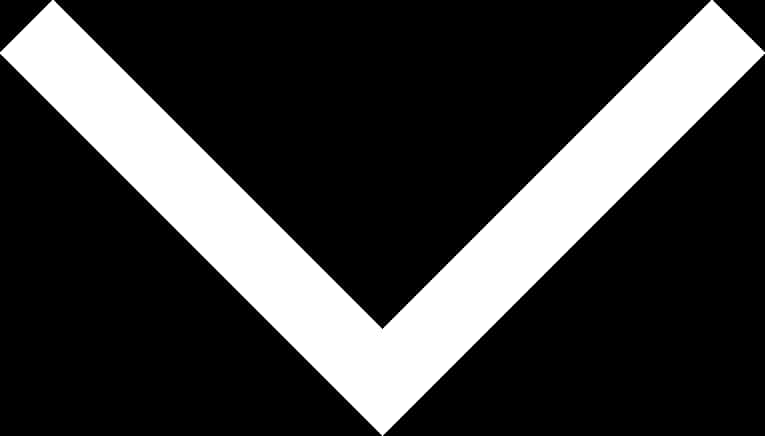 White Downward Arrow Graphic