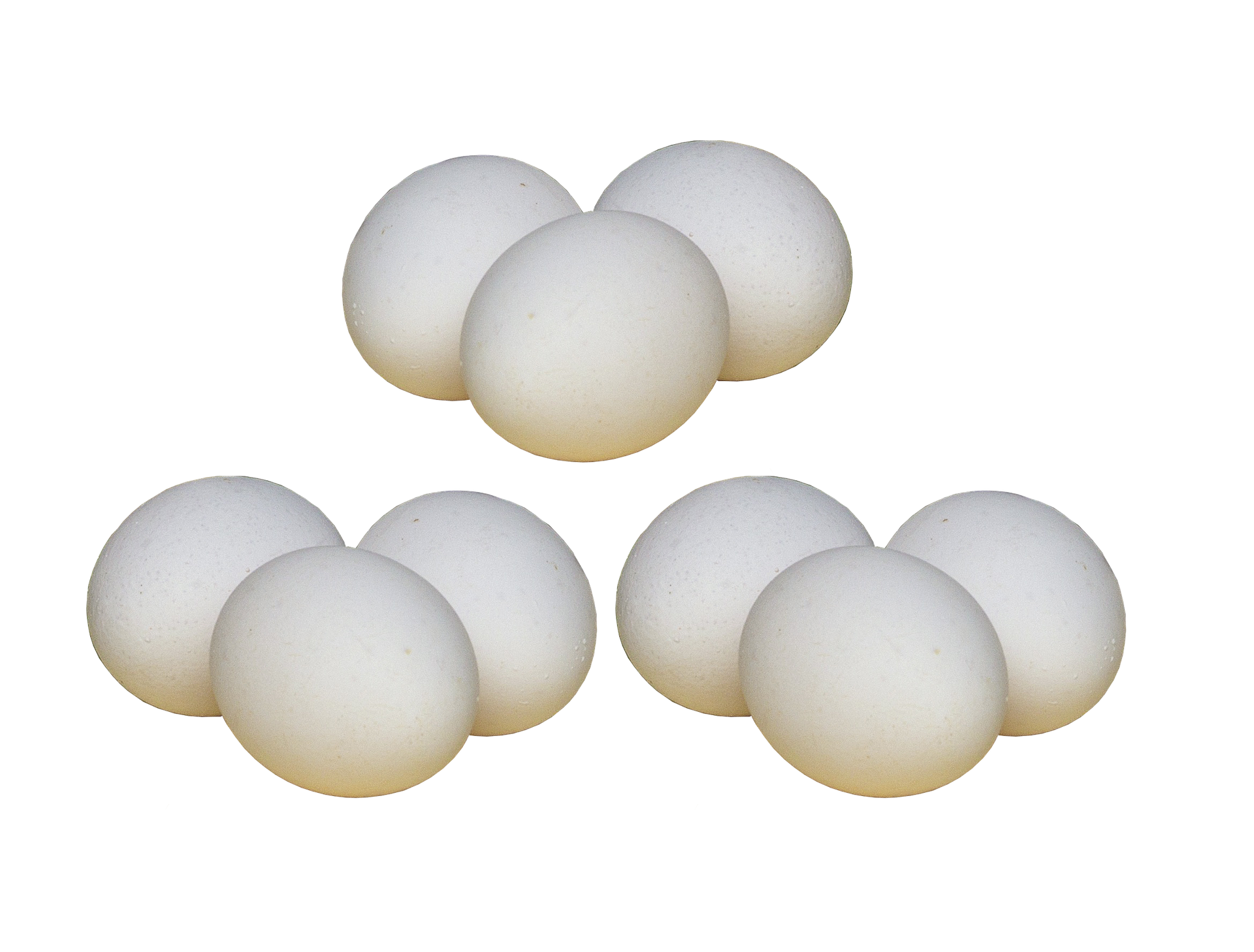 White Eggs Against Black Background