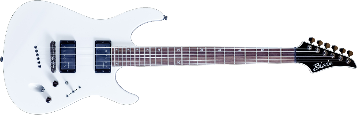 White Electric Guitar Blade Model