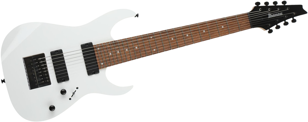 White Electric Guitar Ibanez Model