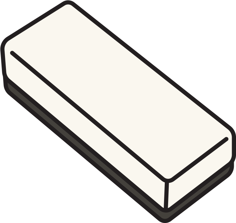 White Eraser Icon