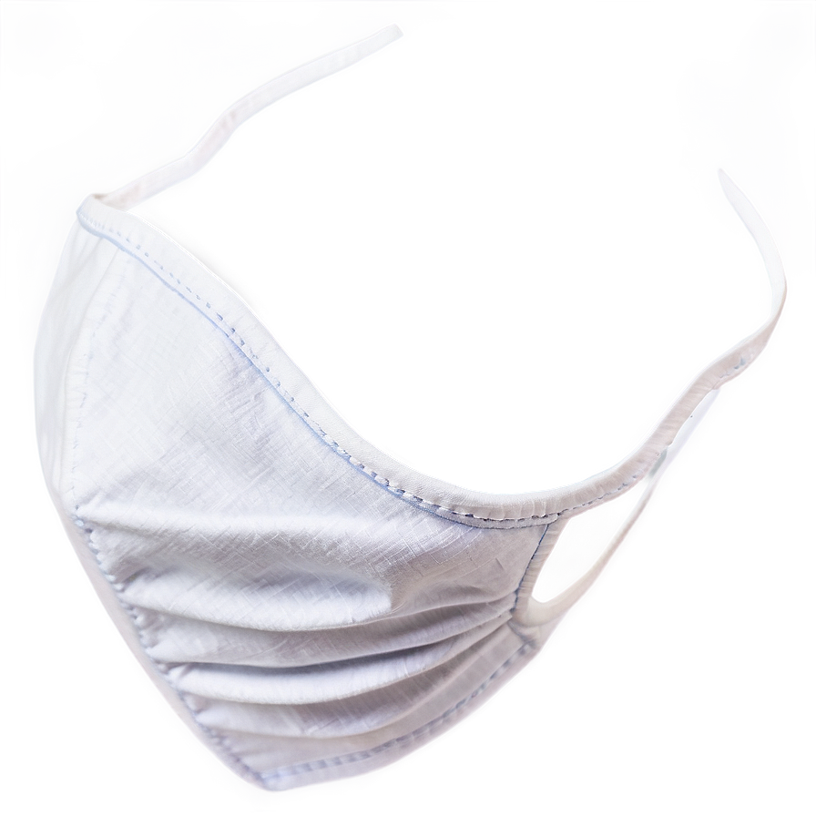 White Fabric Mask Png Aqe96