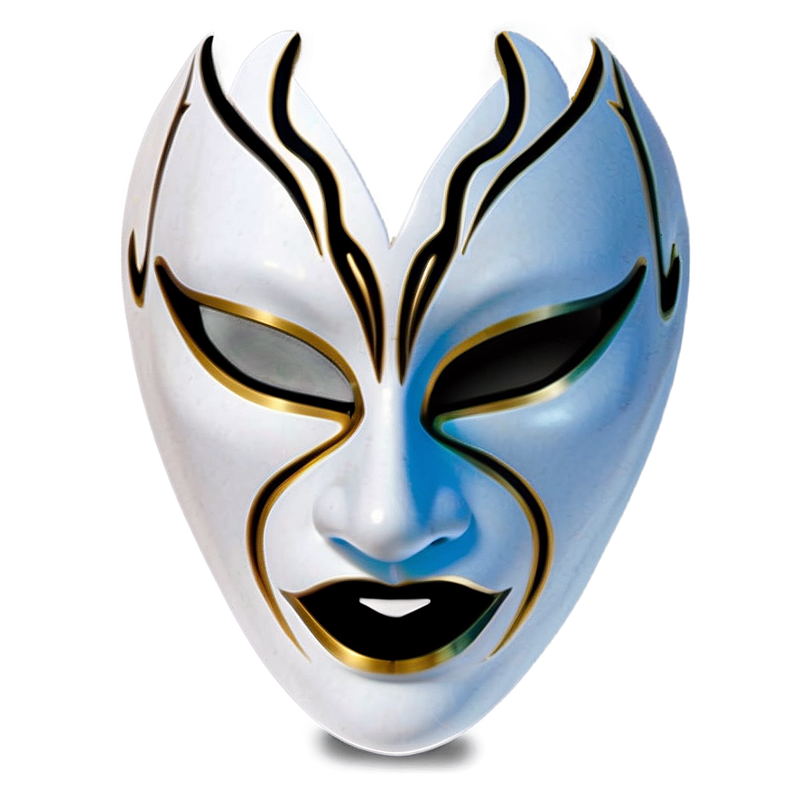 White Fancy Dress Mask Png Qtg19