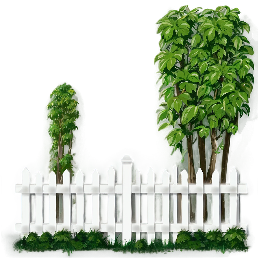 White Fence With Lattice Png Rhp