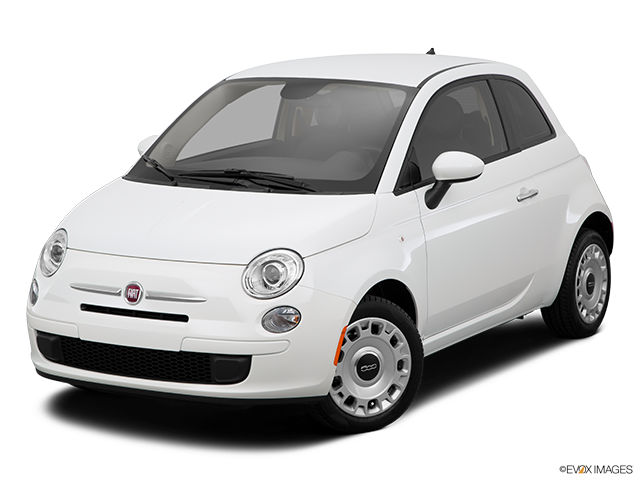 White Fiat500 Side View