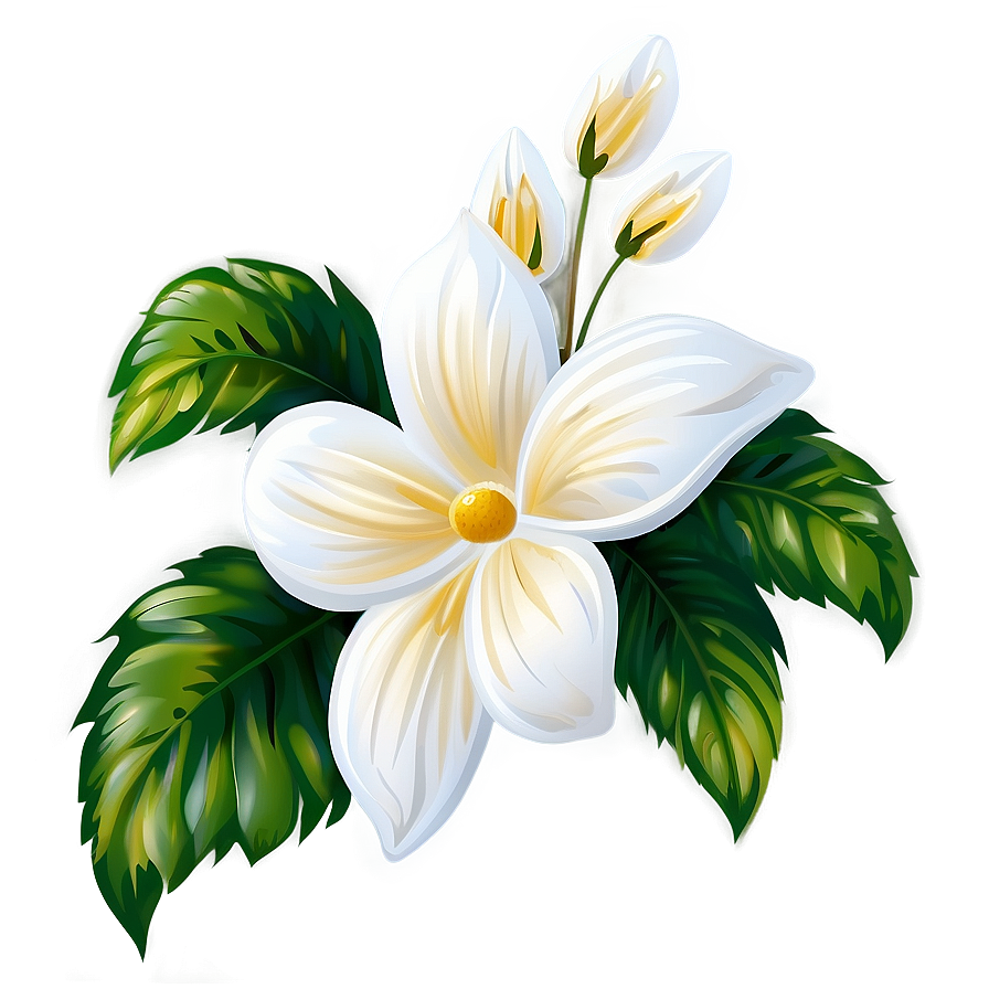 White Flower Clipart Png 05242024