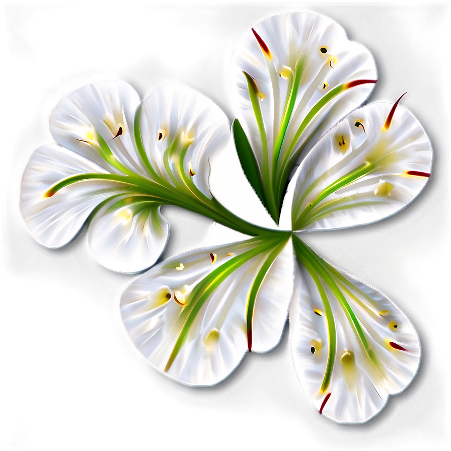 White Flower Design Png 53