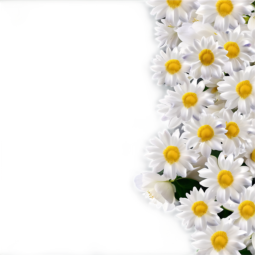 White Flowers Petals Png 98