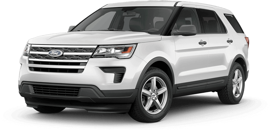 White Ford Explorer S U V2023