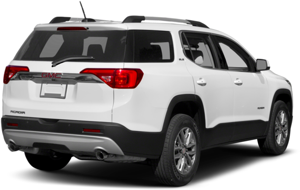 White G M C Acadia Rear View