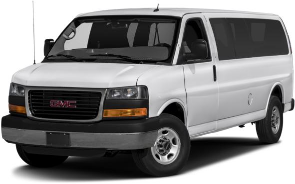 White G M C Passenger Van