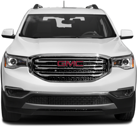 White G M C S U V Front View