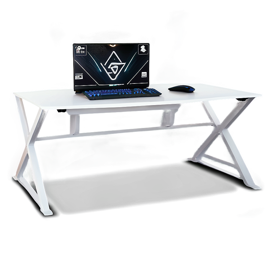 White Gaming Desk Png Cld69