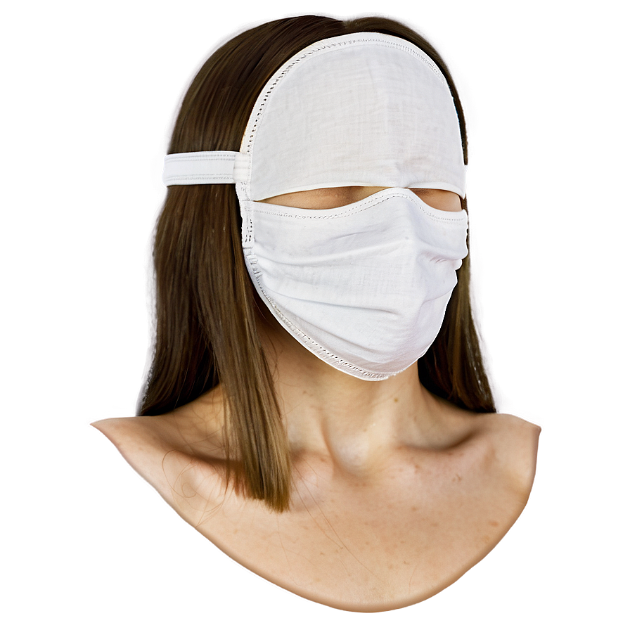 White Gauze Mask Png 06272024