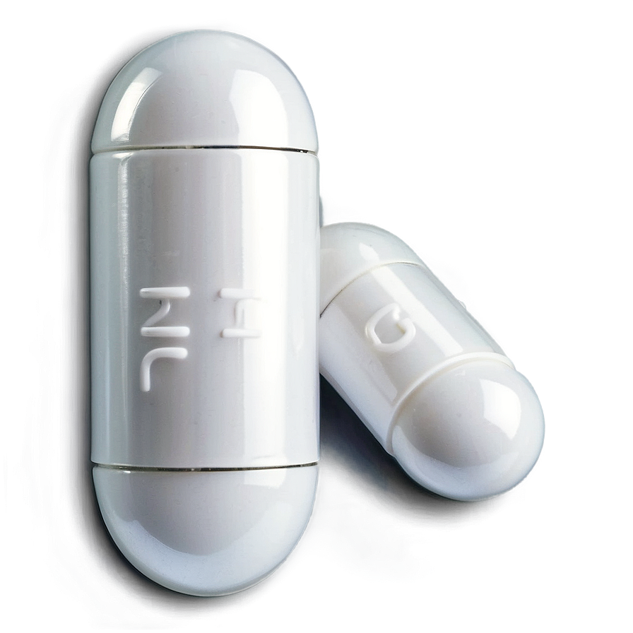 White Gel Capsule Png 62