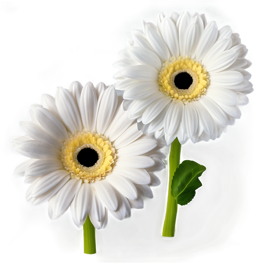 White Gerbera Flower Png Tqt