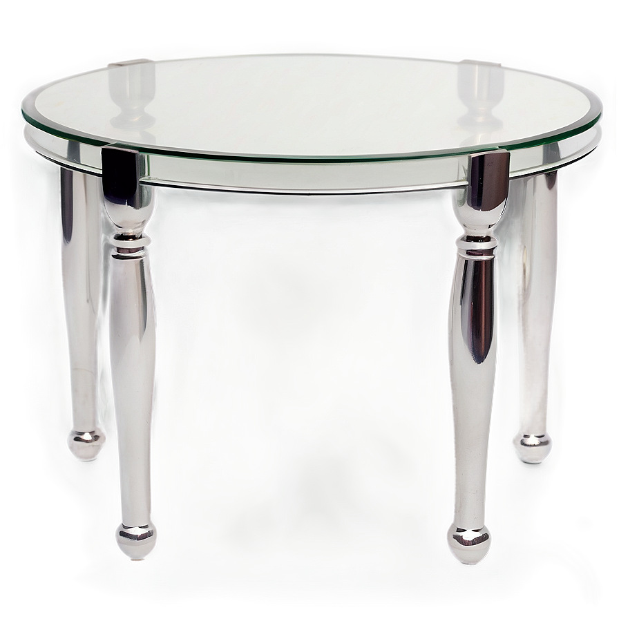 White Glass Table Png 35