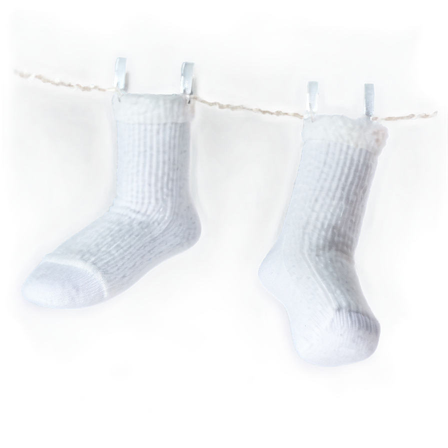 White Glitter Socks Png Uen