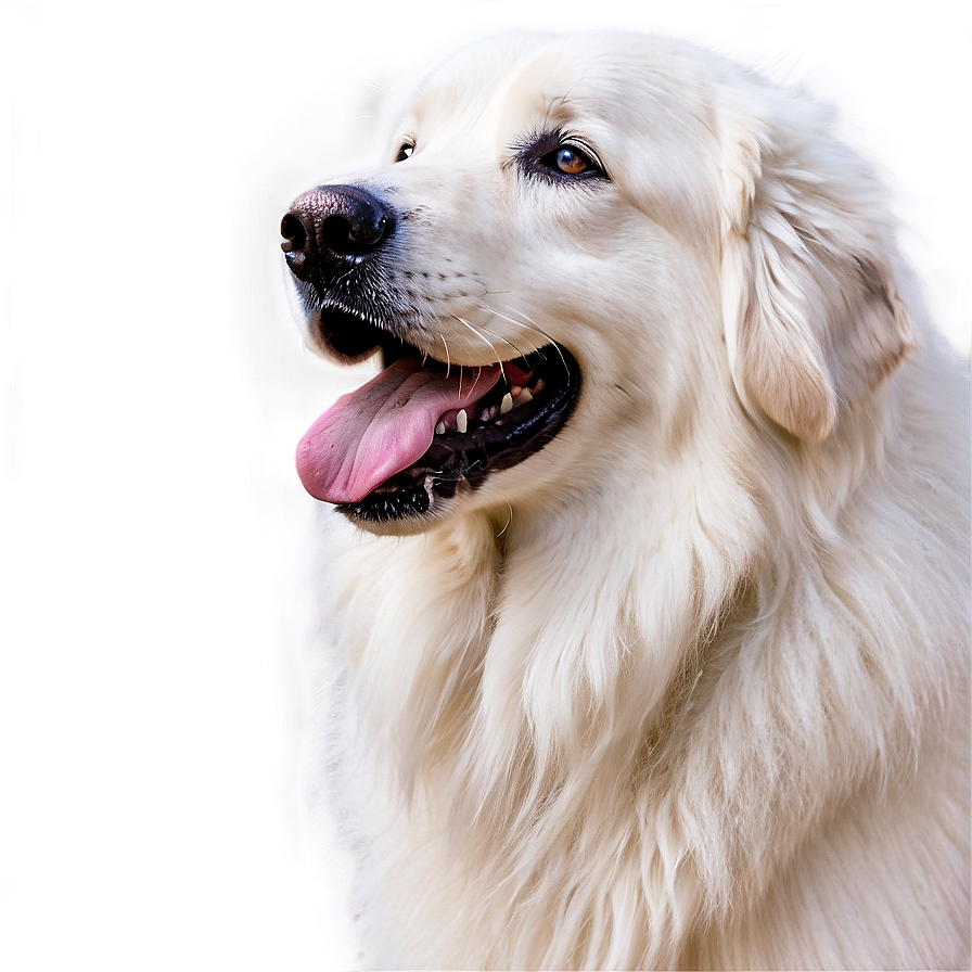 White Great Pyrenees Portrait Png Nnq61