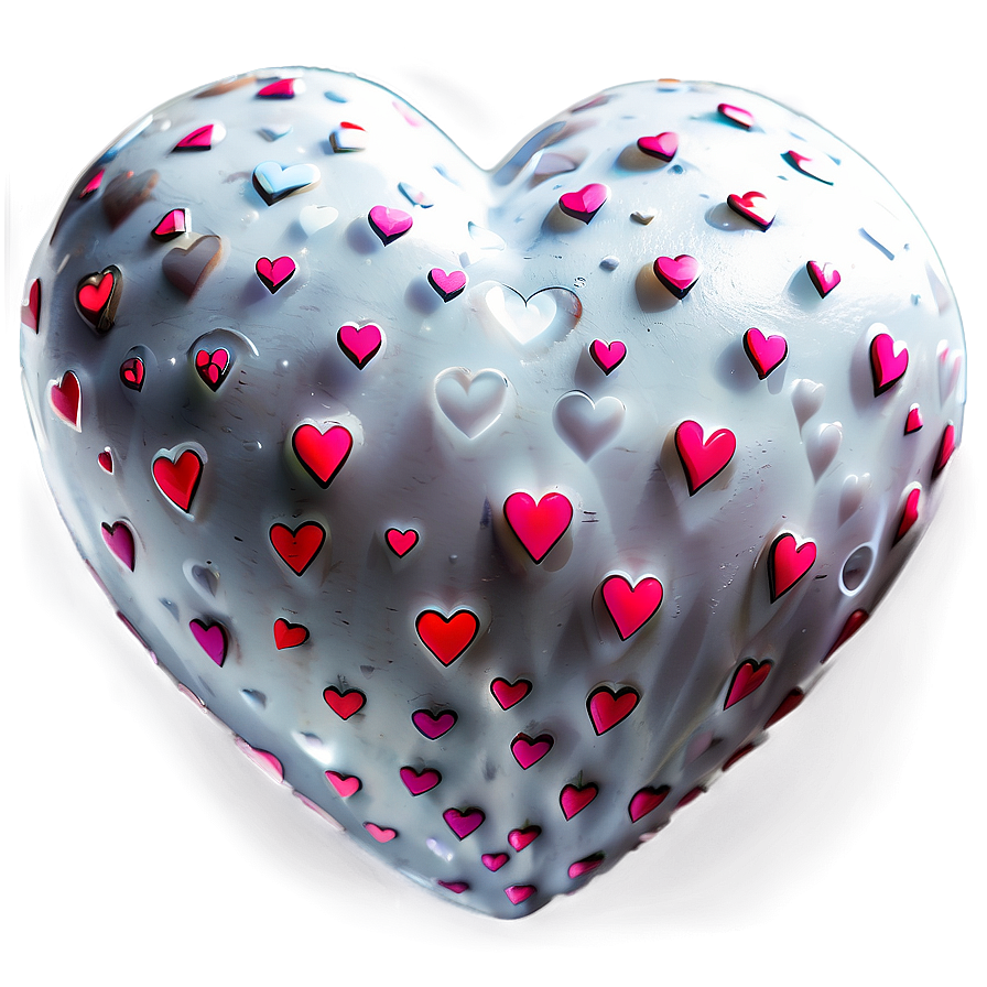 White Hearts Art Png 06252024