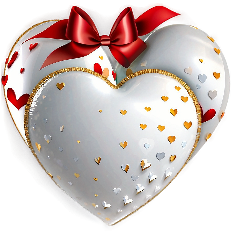 White Hearts Decoration Png Hxg