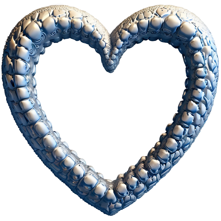 White Hearts Frame Png 39